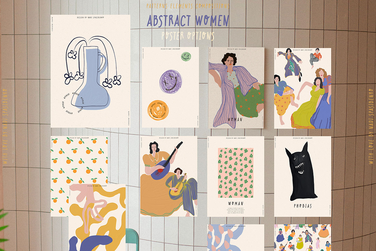 WOMAN & ABSTRACT, a Person Illustration by nadispasibenko (Photo 12 of 15)