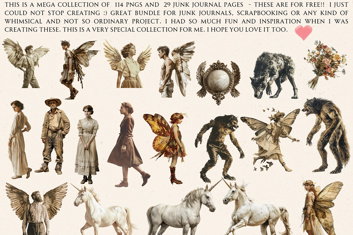 REALISTIC FAIRIES AND CREATURES PACK, a Person Illustration by Daring Digies (Photo 2 of 10)