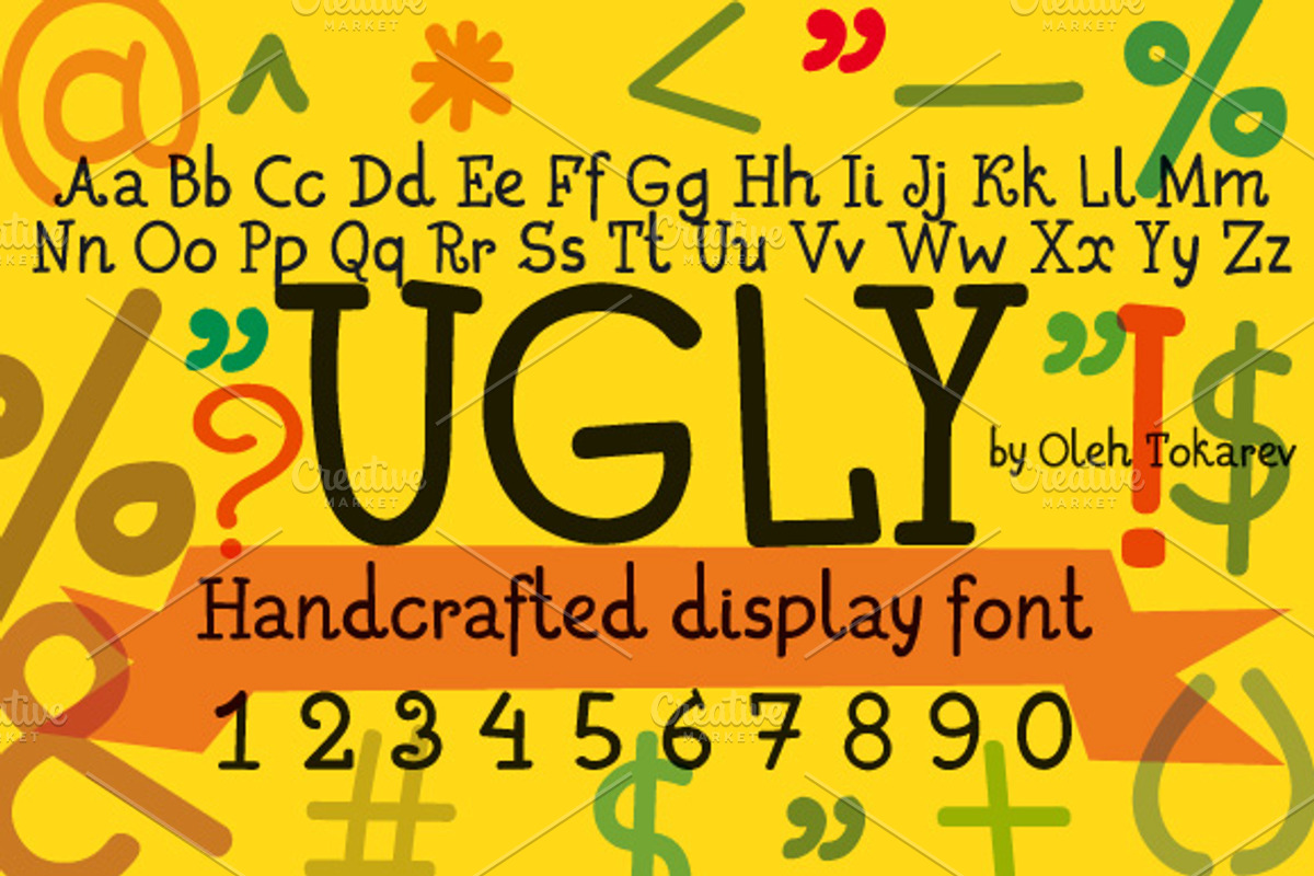 Ugly handcrafted display font