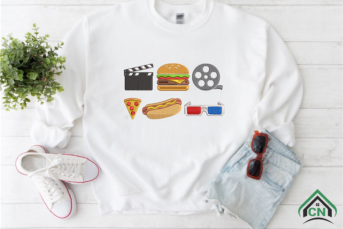 Mini Movie Theatre Embroidery Design, a Solid Icon by Craft Nest (Photo 2 of 6)