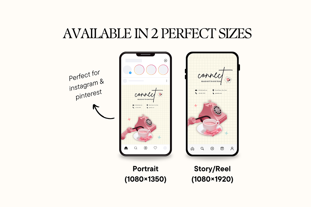 Green & Pink Instagram, a Social Media Template by Anna Design Studio (Photo 4 of 11)