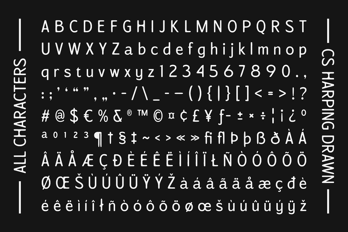 CS Harping Drawn, a Sans Serif Font by Craft Supply Co. (Photo 8 of 8)