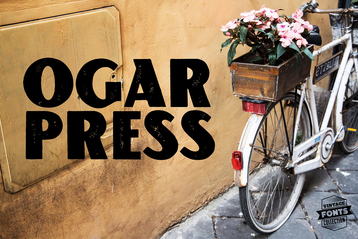 Ogar - 2 vintage fonts preview 2
