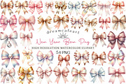 Coquette New Year Bow Png, an Illustration by DreamCafeArt (Thumbnail 1 of 6)