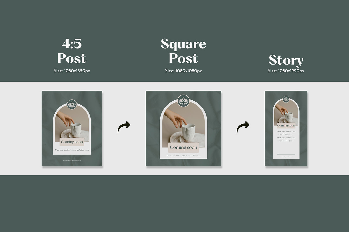Instagram Posts & Stories Templates, a Social Media Template by Studio DigiCraft (Photo 3 of 7)