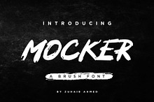 MOCKER -  A Brush Font