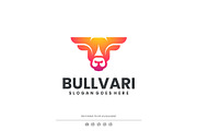 Modern Gradient Head Bull Logo, a Branding & Logo Template by Artnivora.Std (Thumbnail 1 of 4)