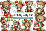 Whimsical Birthday Teddy Bear PNG, an Illustration by Craft Nest (Thumbnail 1 of 11)