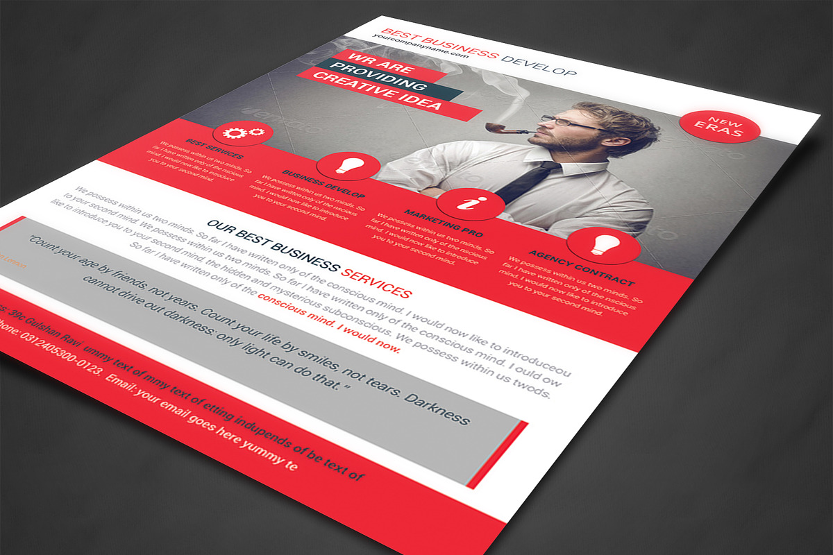 Creative Marketing Flyer, a Flyer Template by AfzaalGraphics (Photo 2 of 4)