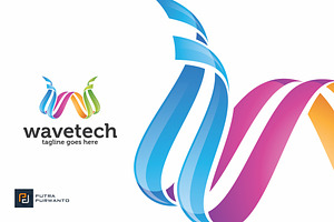 Wavetech / Letter W - Logo Template