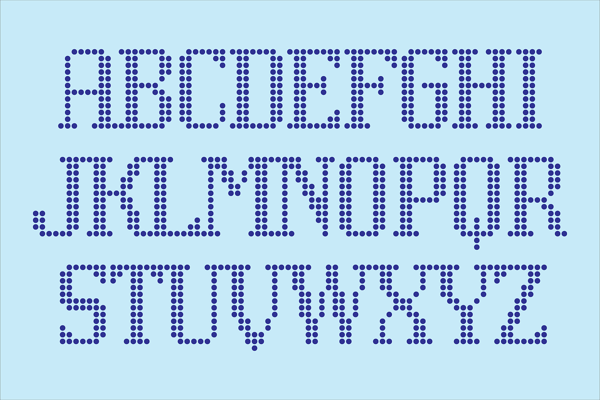 Display Dots One Font, a Font by GG Design (Photo 3 of 10)