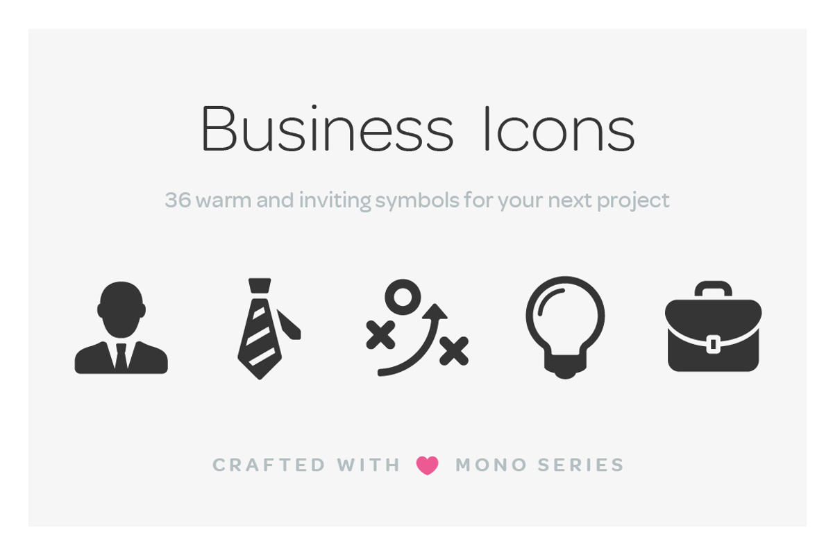 Mono Icons: Business