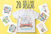 20 Kids T-Shirt Designs, an Illustration by Urbanshop (Thumbnail 2 of 4)