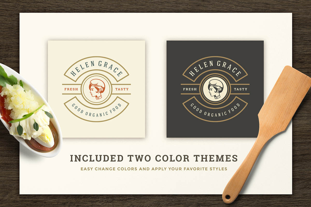 Restaurant Logos & Badges Bundle, a Branding & Logo Template by Vasya Kobelev (Photo 6 of 54)