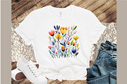 Watercolor Botanical Spring Blooms, an Illustration by Sublimation Artist (Thumbnail 4 of 6)