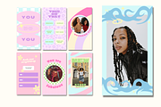Y2K Instagram Story Templates Canva, a Social Media Template by Hell Yeah Designs (Thumbnail 4 of 5)