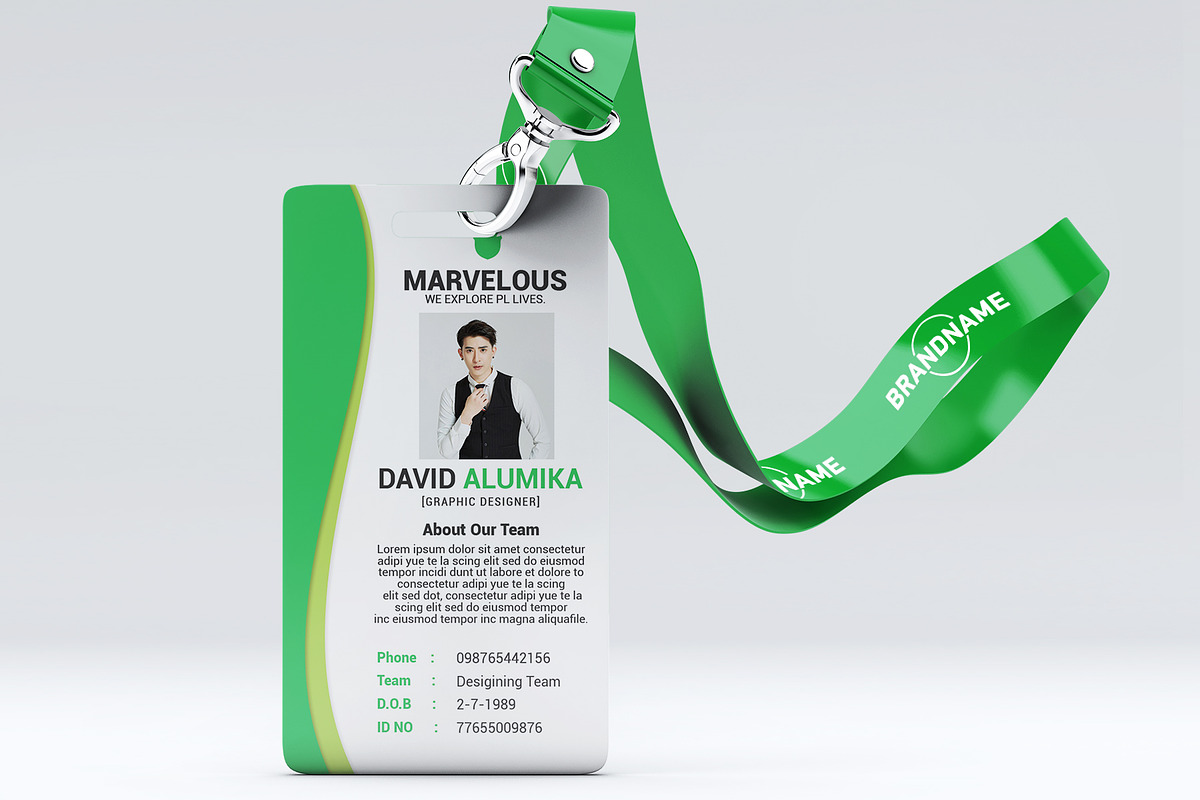 Professional Identity Card, a Stationery Template by Business Flyers (Photo 1 of 4)