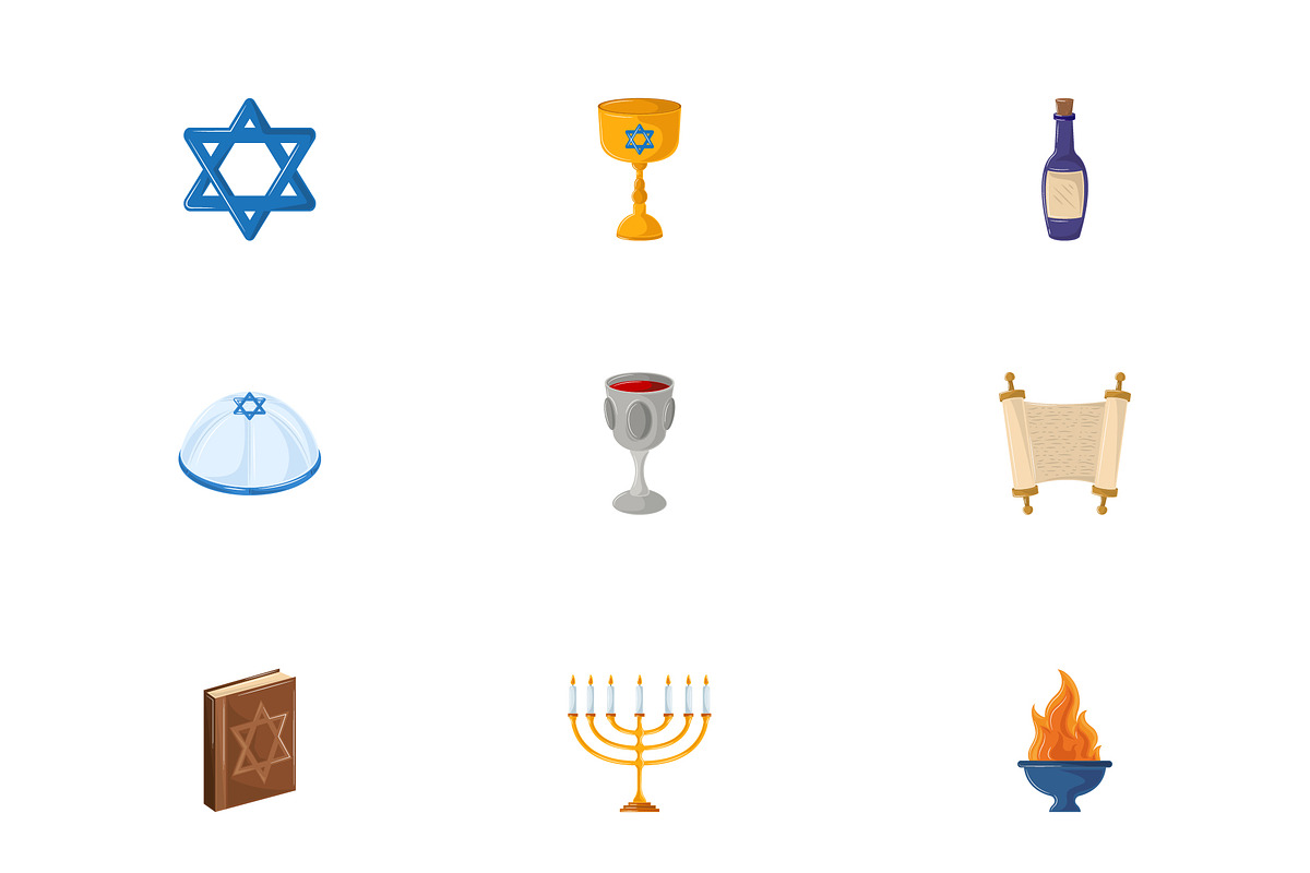 Jewish Exodus Symbols Set