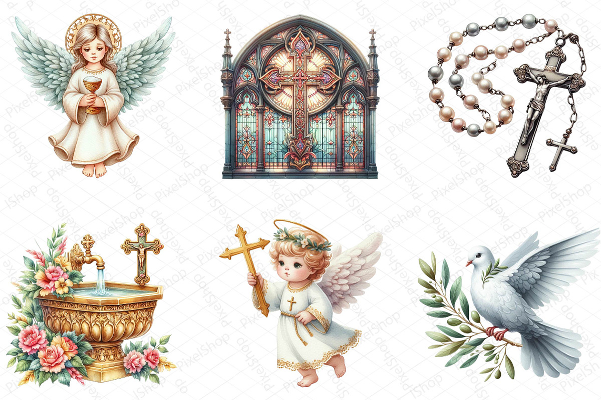 First Communion Clipart, an Illustration by DreamPrint404 (Photo 3 of 7)