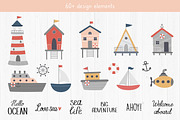 Big Adventure. Sea Vector Collection, an Illustration by Guvi-Design (Thumbnail 3 of 9)