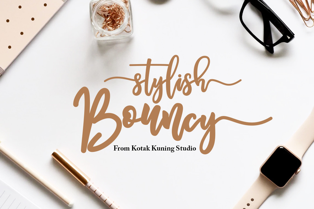Melankolis - Bouncy Script Font preview 4