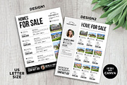 Real Estate Multiple Listing Flyers, a Flyer Template by CreativeVinesStore (Thumbnail 4 of 7)