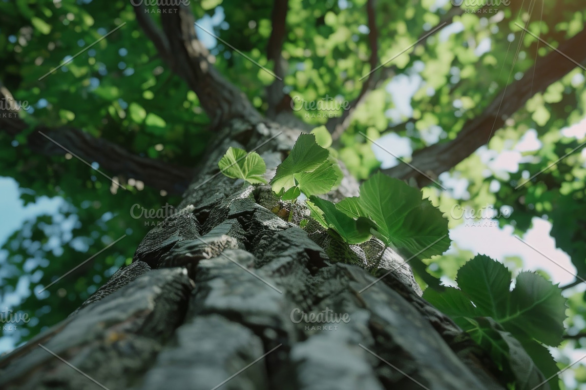 98 Trees view from below, a Nature Photo by Handmadefont (Photo 12 of 98)