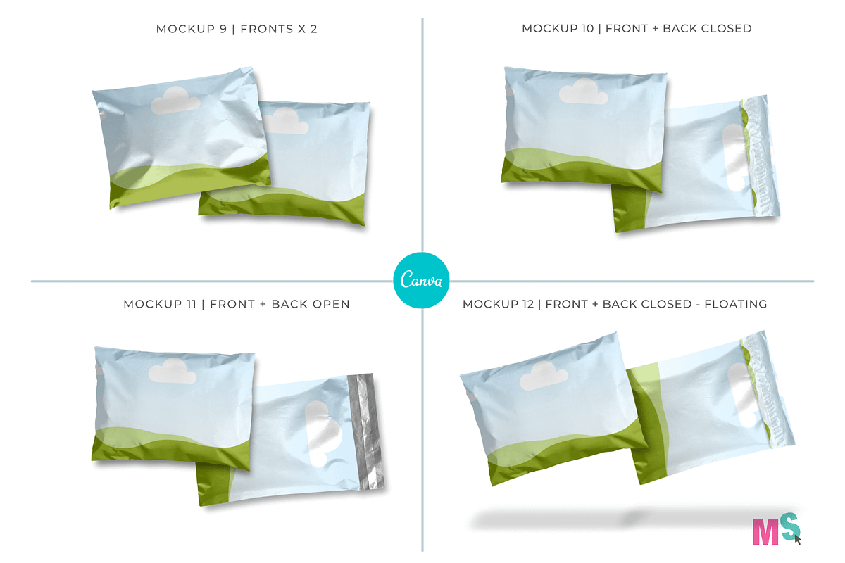 Poly Mailer Mockup for Canva