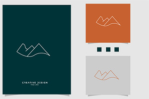 Minimal mountain logo icon vector, a Graphic by art_creater