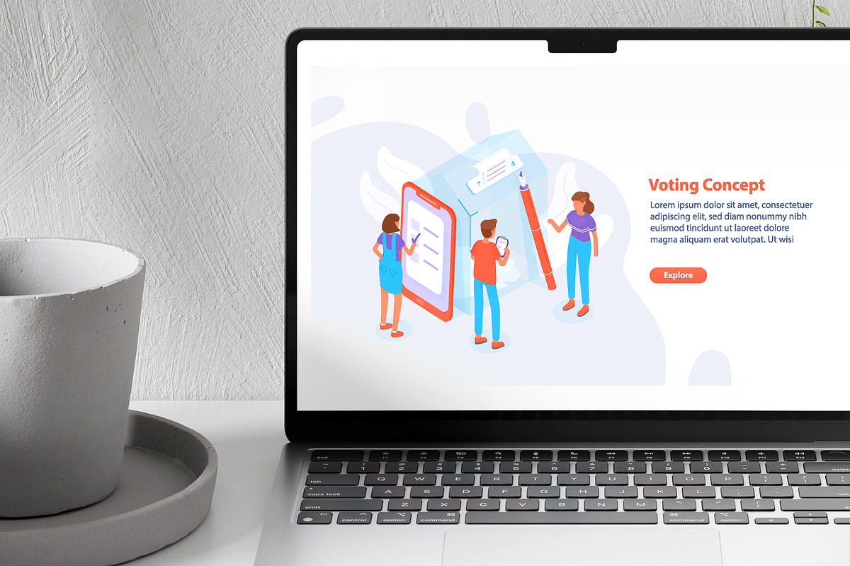 Voting concept, a Person Illustration by Good Studio (Photo 3 of 3)