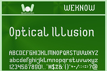 Optical Illusion font