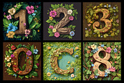 Floral Alphabet Coloring Pages, an Education Illustration by protabsorkar11 (Thumbnail 6 of 7)