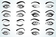 Realistic Eyes Vector Set, a Graphic by KannaaDesign (Thumbnail 3 of 4)