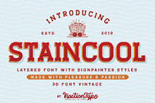Staincool - Layered Font