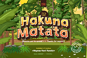 LT Hakuna Matata - Display Font, a Sans Serif Font by NasArt© (Thumbnail 7 of 7)