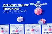 Delivery Online Tracking, a Social Media Template by FoxStore (Thumbnail 1 of 2)