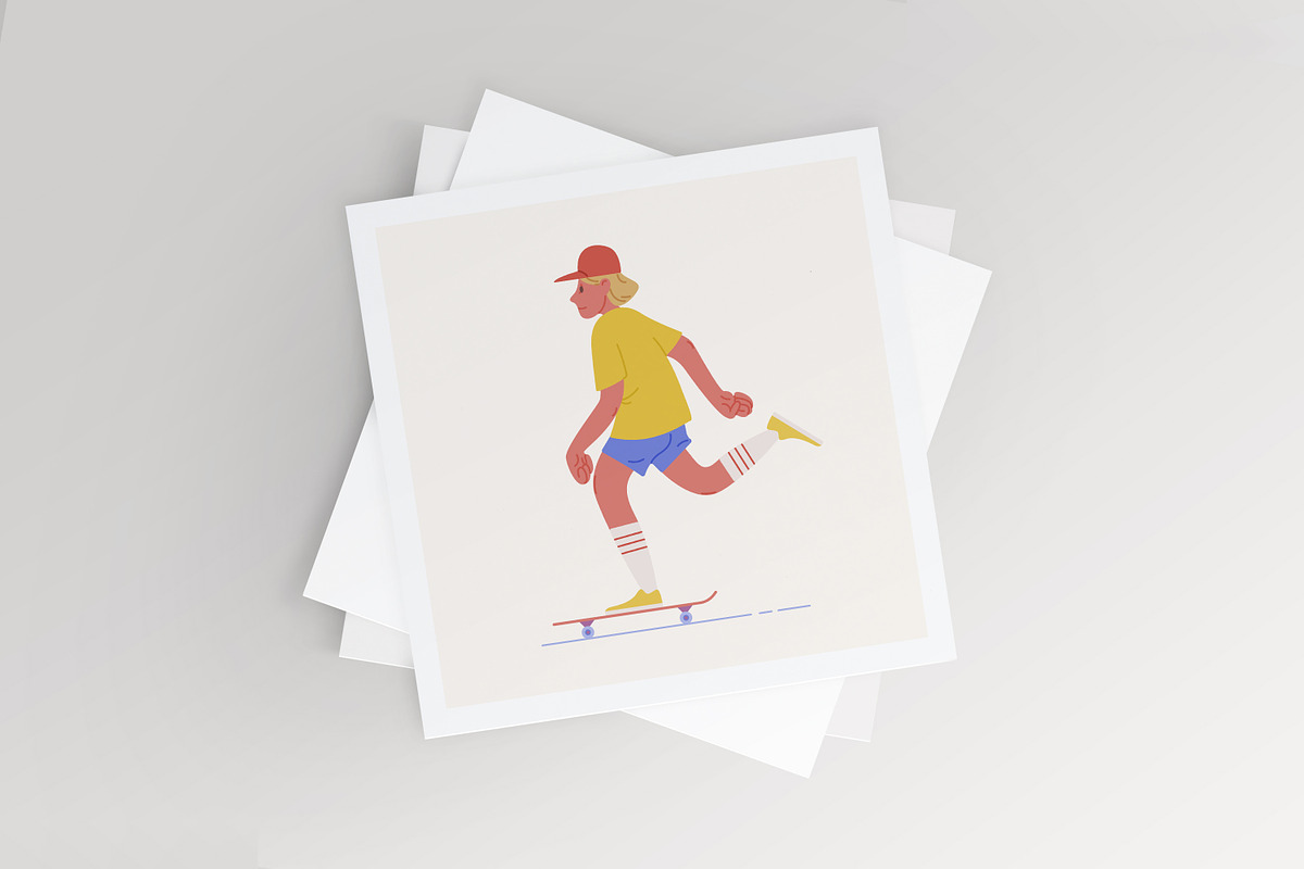 Skateboarder, a Person Illustration by Good Studio (Photo 3 of 3)
