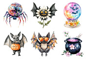 Groovy Halloween Clipart, Trendy, an Illustration by Daily.Designs (Thumbnail 3 of 5)