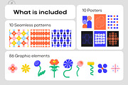 Floral Geometry / Graphic & Prints, a Decorative Illustration by by Margo (Thumbnail 2 of 12)