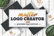 Logo Creator - geometric minimal kit, a Branding & Logo Template by Nues Design (Thumbnail 1 of 31)