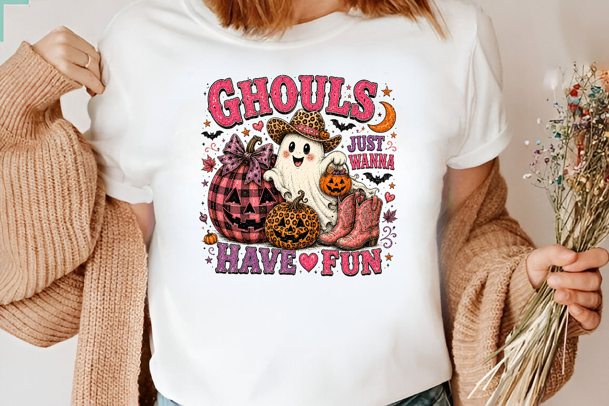 Ghouls Just Wanna Have Fun PNG, a Seasonal Illustration by CraftArtStudio (Photo 3 of 4)