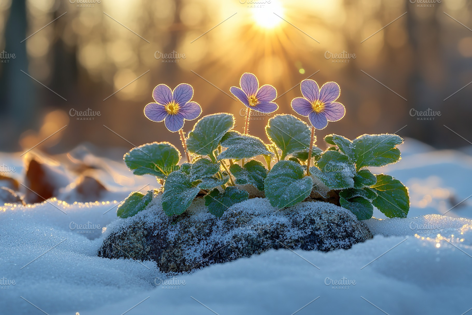 Bouquet of spring flowers in the forest, a Nature Photo by AlyaAnd
