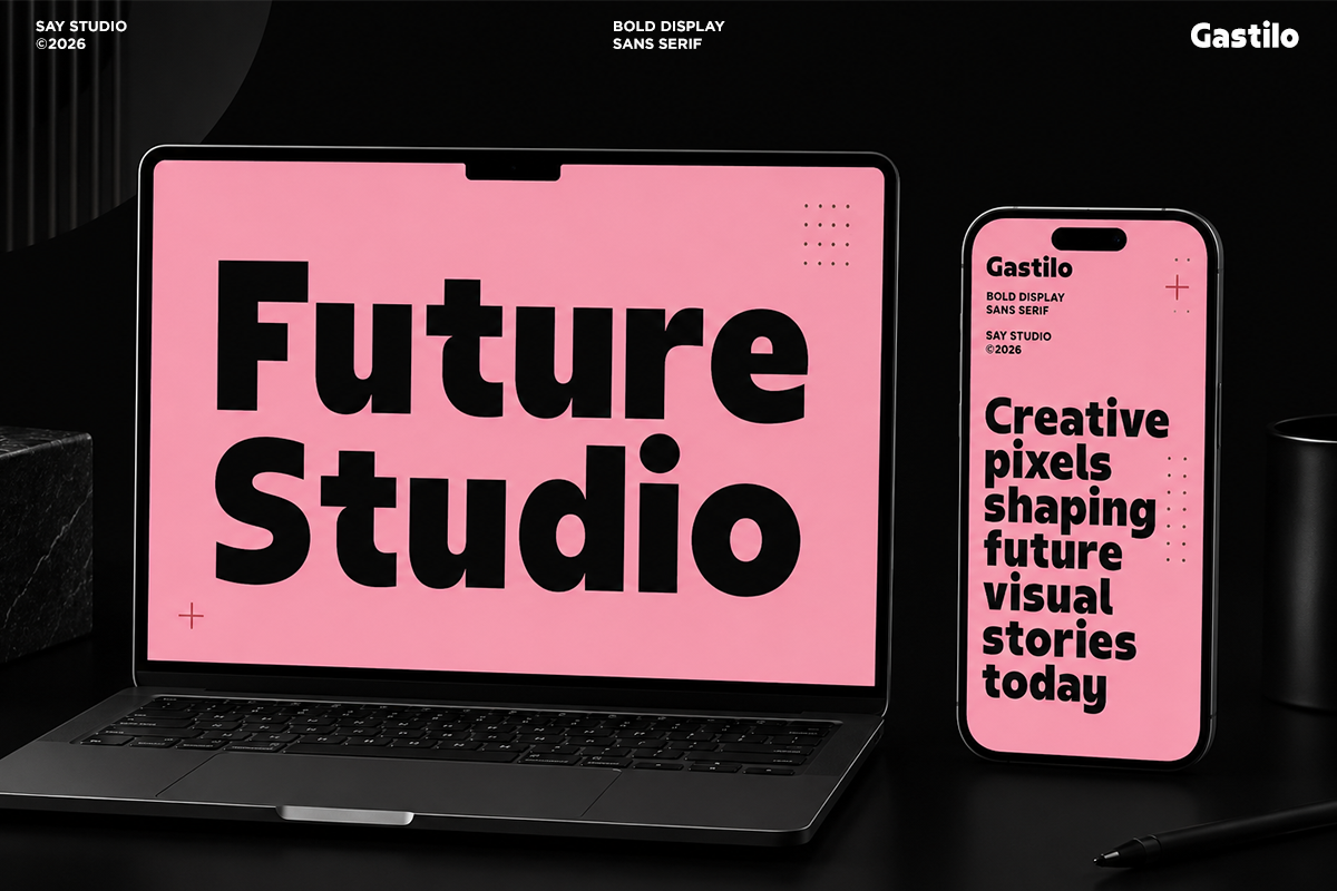 Bold Chunky Sans Font - Gastilo, a Sans Serif Font by Say Studio (Photo 3 of 10)