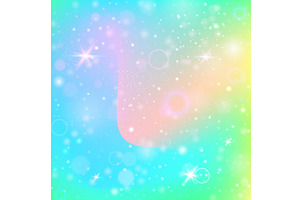 Kawaii Gradient. Green Rainbow, a Texture Illustration by Holo Art