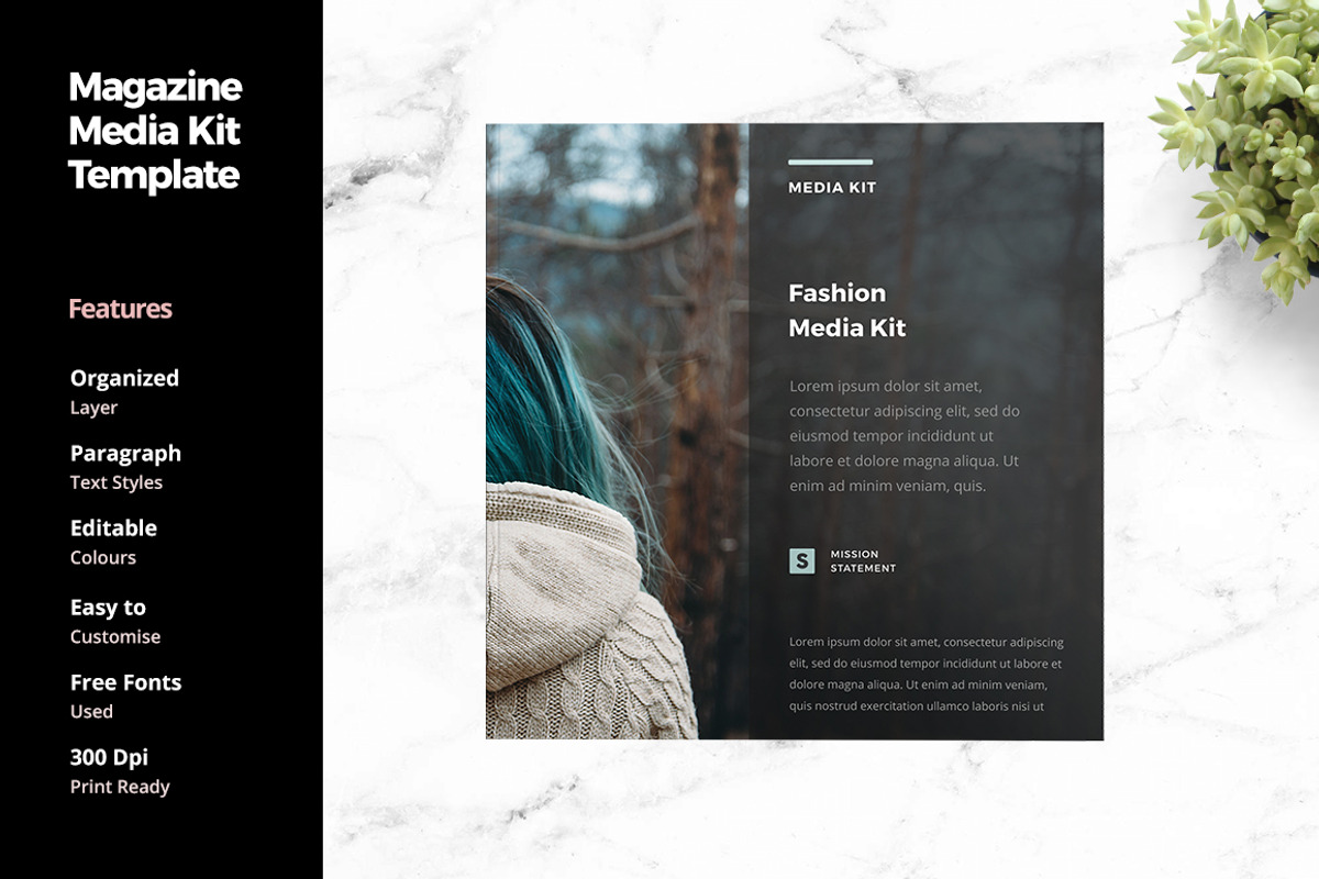 Magazine Media Kit Template, a Social Media Template by ariodsgn (Photo 1 of 8)