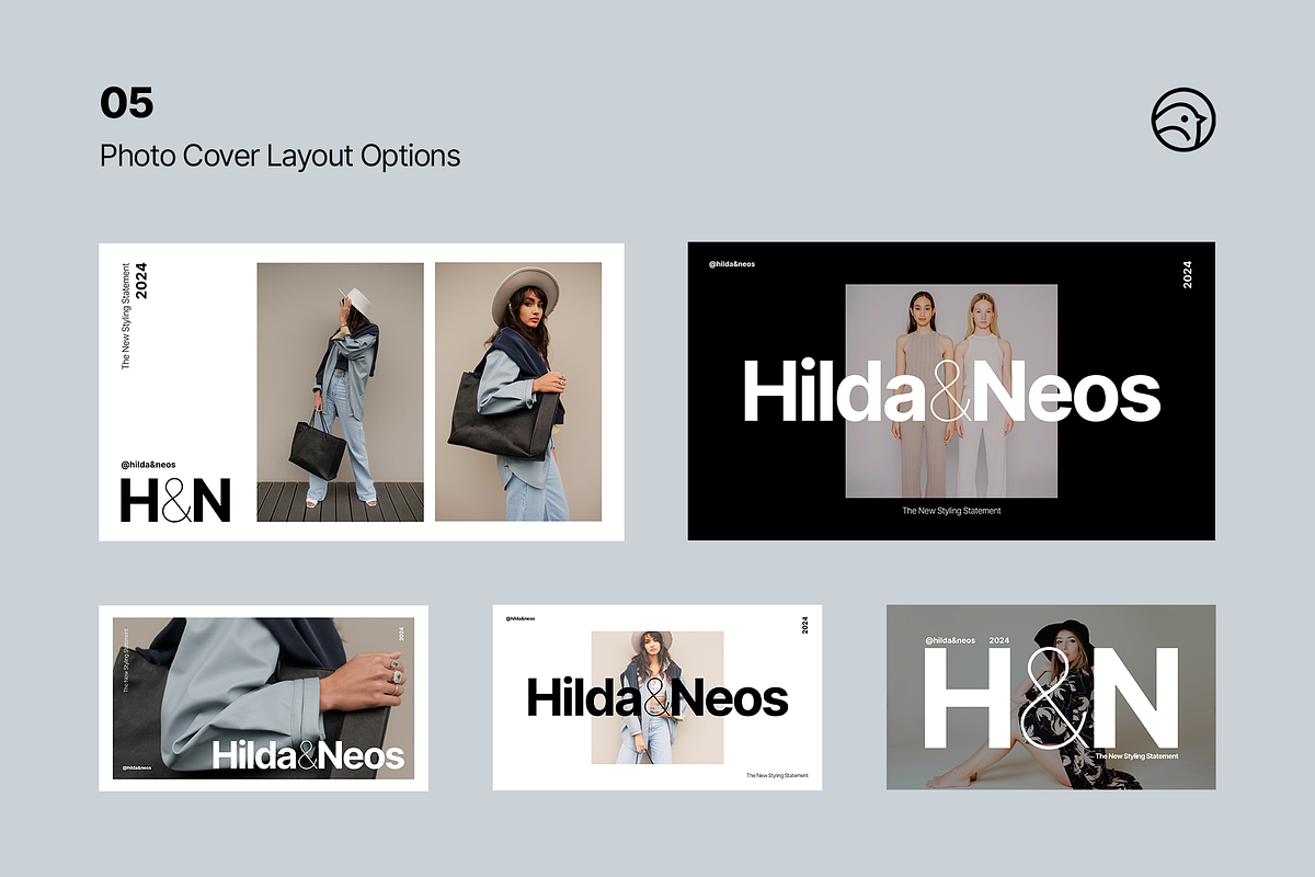 Canva: H&N Modern Brand Template Kit, a Templates & Theme by Designova® (Photo 2 of 9)