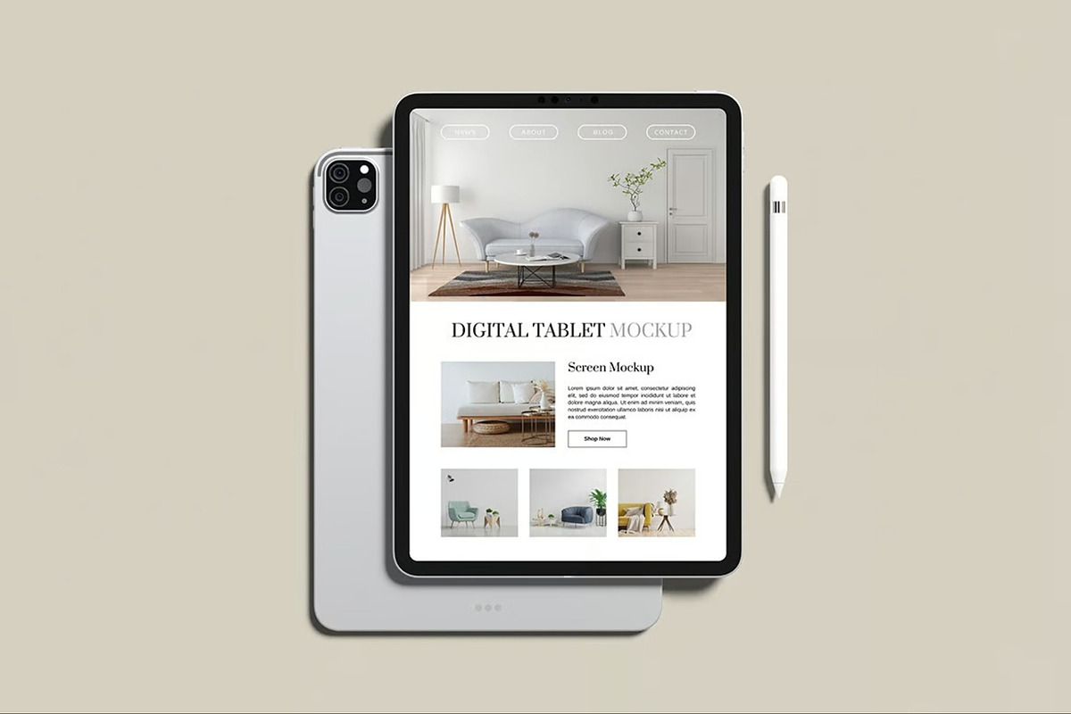 Tablet Pro Mockup, an iPad Mockup by Hubzway (Photo 9 of 9)