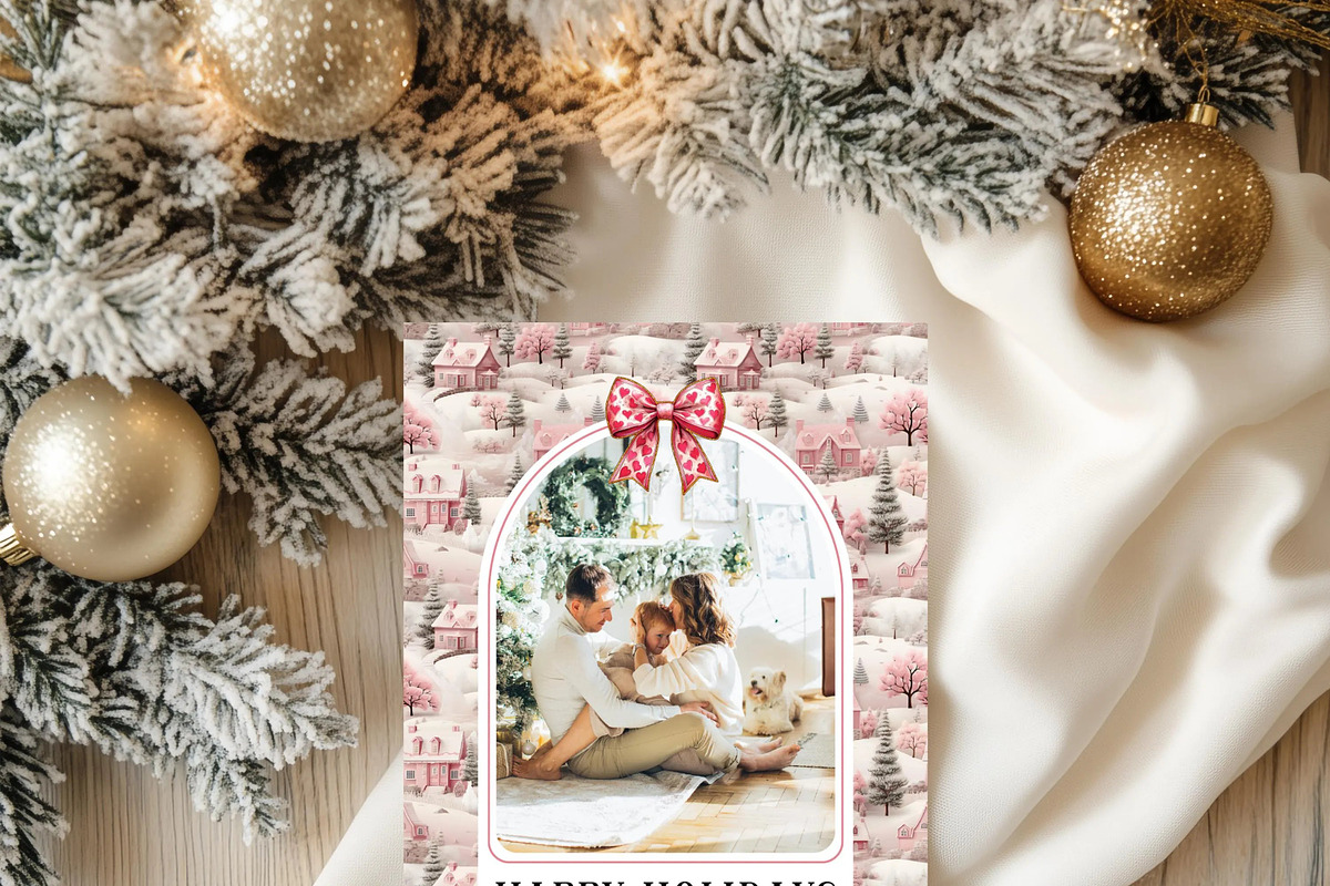 Multi Photo Holiday Card Template, a Card Template by LucaTheme (Photo 2 of 6)