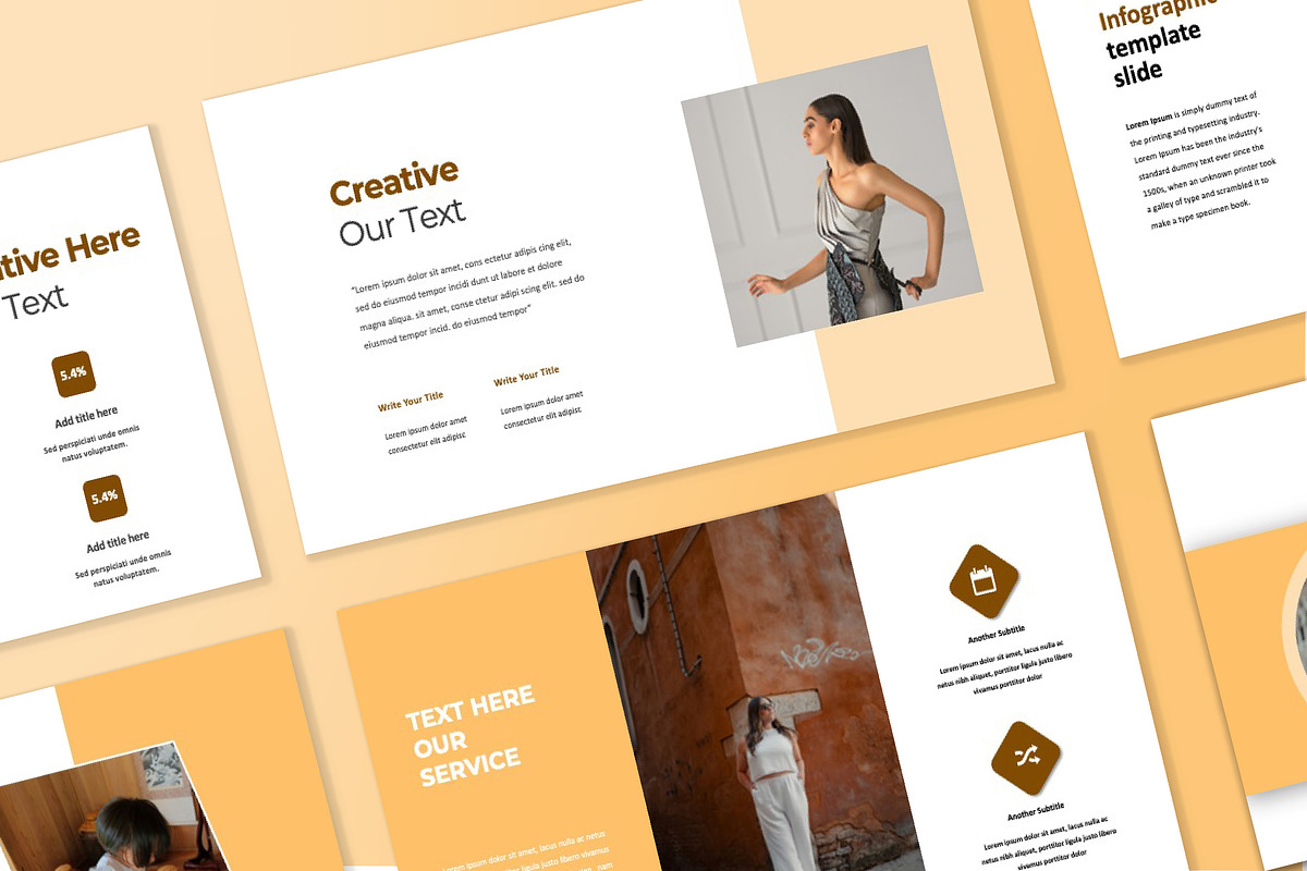 Cobain Creative Fashion Google Slide, a Presentation Template by Overcloud (Photo 4 of 4)
