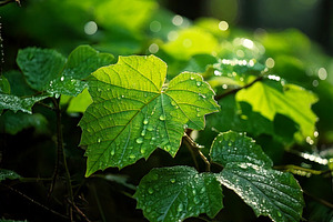 Green Leaves, a Nature Photo by Prince Cyber Graphics